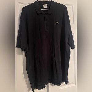 Lacoste Men's Navy Blue Polo Shirt Size 4X (9) Fits Like 2X Preppy Crocodile 🐊